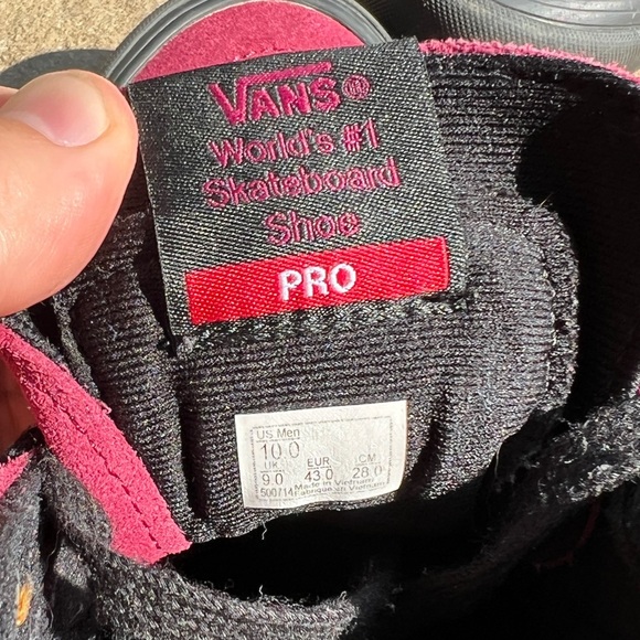 Vans Sk8-Hi magenta, black animal print shoes SIZE 10 - Picture 7 of 8